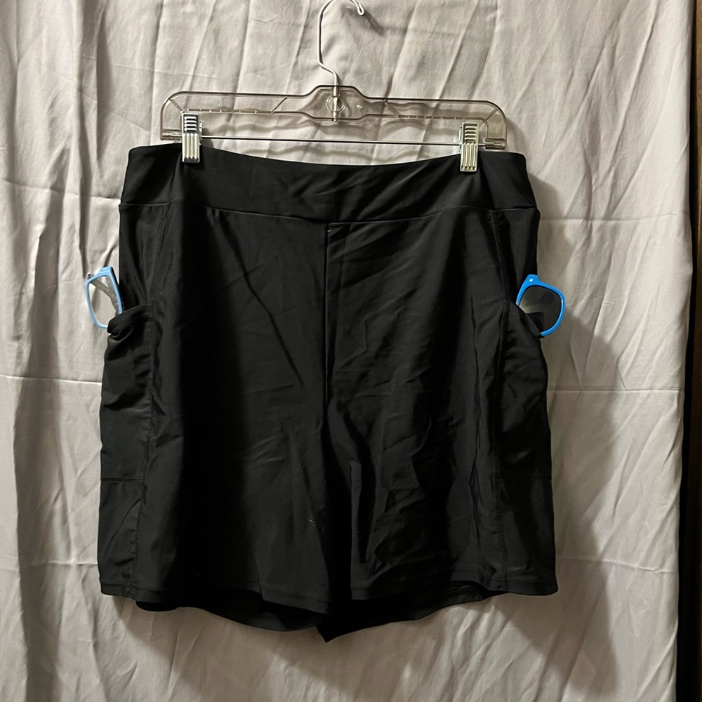 Elegant Black Women's Swim Skort